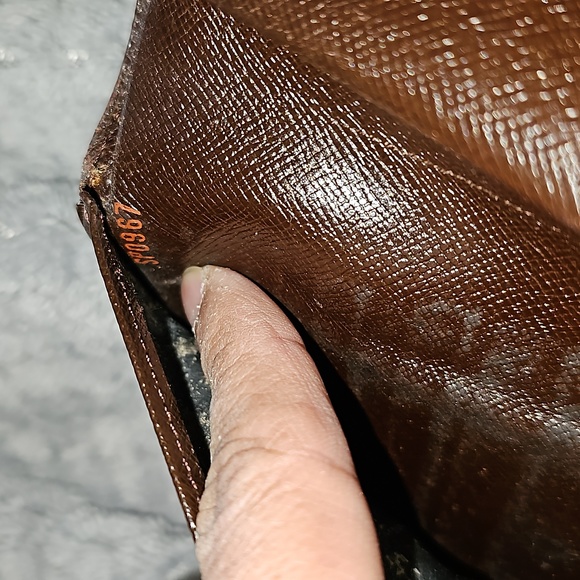 LOUIS VUITTON VINTAGE DAMIER EBENE PORTE TRESOR CANVAS WALLET - Picture 10 of 15